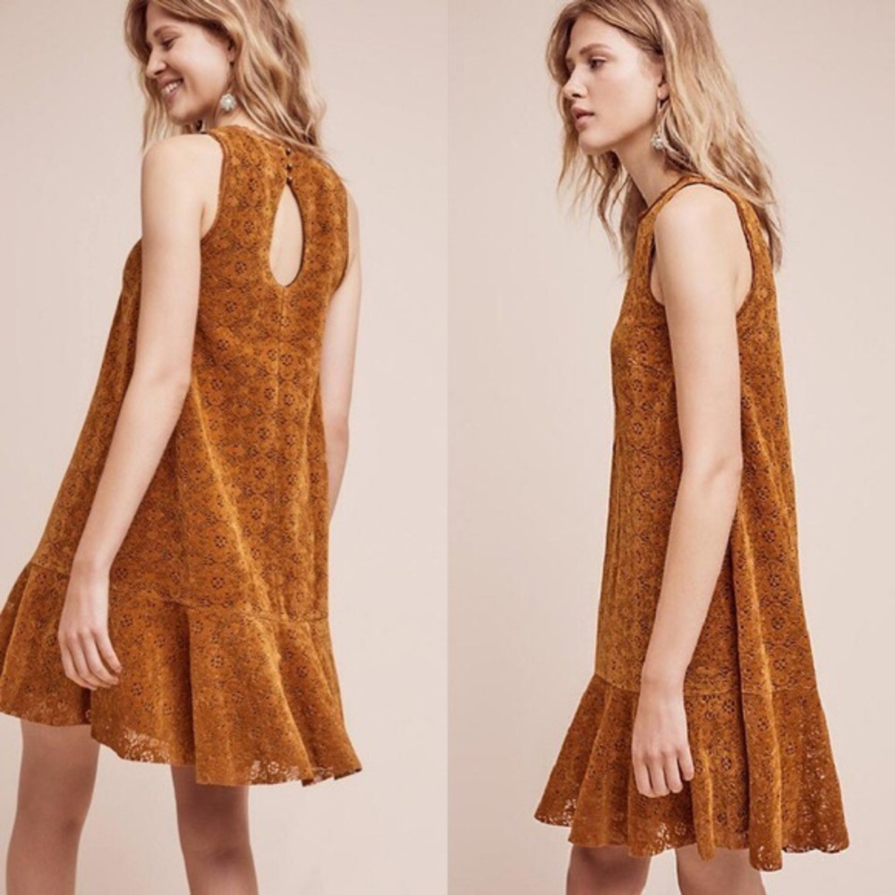 Anthropologie Maeve Amis Lace Sleeveless Dress